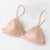 New Bra White Silk Bralette Comfortable Wireless Women Bra Triangle Lace Bralette Brassiere Sexy Ladies Bras Women Crop Top