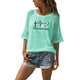 New Faith Hope Love Letters Print T-Shirt For Women Lace Crew Neck T-Shirt Top T-Shirt Women Tops Punk Cotton Camiseta Japan