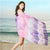 New Fashion Scarves For Women Rose Printing Long Soft Lady Wrap Scarf Shawl Summer Beach Elegant Casual Bandana Scarf 180*100 Cm