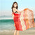 New Fashion Scarves For Women Rose Printing Long Soft Lady Wrap Scarf Shawl Summer Beach Elegant Casual Bandana Scarf 180*100 Cm