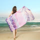 New Fashion Scarves For Women Rose Printing Long Soft Lady Wrap Scarf Shawl Summer Beach Elegant Casual Bandana Scarf 180*100 Cm