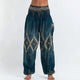 New Floral Print Harem Pants Women Casual Elastic Waist Loose Thai Pants Boho Summer Beachwear Trousers Comfy Home Wear Pants
