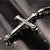 New Hot Sale Necklace for Men Jesus Crystal Cross Pendant Necklace Gold Silver and Black Cross Necklace Fashion Jewelry
