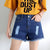 New Hot Sexy High Waist Bodycon Denim Ripped Hole Short Jeans Mini Club DJ Dance Shorts Plus Size 5XL 2019 SUMMER NEW