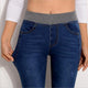 New Jeans For Women Plus Size 26-40 Casual Pants High Waist Jeans Elastic Waist Pencil Pants Fashion Denim Trousers