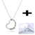 AlphaGal New Jewelry Set for 2019 Silver color Earring For Women Crystal Heart-shaped Necklace  NE+NA Gift for Intimate Person