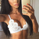 New Lace Bra Brief Sexy Girl Seamless Brassiere Transparent Wireless Bras Lingerie Women Underwear