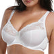 New Lace Perspective Bra Women Sexy Lingerie Underwire Embroidery Floral Bralette Plus Size A B C D E F G 75 80 85 90 95 100 105