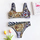 New Leopard Printed Women Swimwear 2019 Sexy High Waist One Piece Swimsuit Female Bather Bathing Suit ladies Swim Wear Monokini