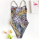 New Leopard Printed Women Swimwear 2019 Sexy High Waist One Piece Swimsuit Female Bather Bathing Suit ladies Swim Wear Monokini