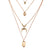 AlphaGal New Multilayer Crystal Moon Necklaces & Pendants For Women Vintage Charm Gold Choker Necklace 2019 Bohemian Jewelry Wholesale