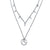 AlphaGal New Multilayer Crystal Moon Necklaces & Pendants For Women Vintage Charm Gold Choker Necklace 2019 Bohemian Jewelry Wholesale
