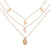 AlphaGal New Multilayer Crystal Moon Necklaces & Pendants For Women Vintage Charm Gold Choker Necklace 2019 Bohemian Jewelry Wholesale