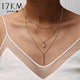 AlphaGal New Multilayer Crystal Moon Necklaces & Pendants For Women Vintage Charm Gold Choker Necklace 2019 Bohemian Jewelry Wholesale