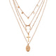 AlphaGal New Multilayer Crystal Moon Necklaces & Pendants For Women Vintage Charm Gold Choker Necklace 2019 Bohemian Jewelry Wholesale