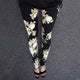 New Rose Flower Printed Leggings Fashion Sexy Women Lady Slim High Elastic Cotton Pants Multiple Colors Styles Trousers In Stock
