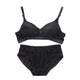 New Sexy Lace Triangle Cup Bra Sets Girl Bra Briefs Underwear Set Solid Women Underwear Suit Triangle Cup Breathable Bra Sets