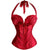 New Sexy Women Waist Trainer Corset Body Shapewear Bustier Cincher Halter Corselet Corpete overbust Steampunk Gothic Pretty