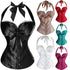 New Sexy Women Waist Trainer Corset Body Shapewear Bustier Cincher Halter Corselet Corpete overbust Steampunk Gothic Pretty
