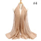 New Solid hijab scarf gold beads muslim cotton scarves chain plain wraps shawls maxi fashion headband long scarves 180*80cm