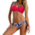 New Swimsuit Women Sexy Bikini Set Plus Size Swimwear Female Bordered Push Up Swimming Suit Summer Bathing Suit Beachwear W30730