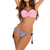 New Swimsuit Women Sexy Bikini Set Plus Size Swimwear Female Bordered Push Up Swimming Suit Summer Bathing Suit Beachwear W30730
