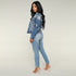 New Ultra Stretchy Blue Tassel Ripped Jeans Woman Denim Pants Trousers For Women Pencil Skinny Jeans  2019 summer