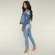 New Ultra Stretchy Blue Tassel Ripped Jeans Woman Denim Pants Trousers For Women Pencil Skinny Jeans  2019 summer