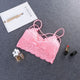 New Women Strappy Lingerie Floral Sheer Lace Triangle Bralette padded Bra Crop Top