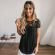 New Womens Clothes 2019 Lace Short Sleeve blouse Ladies Summer Women Shirts Casual Street Daily Crew Neck Tunic Tops Blouse