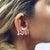 New fashion jewelry Hiphop punk star clip stud gift for women girl e028