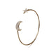 New fashion jewelry gold color Simple Moon Star Heart Crystal  Bracelet Party Jewelry  Bracelet  set best gifts