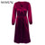 Novgirl Elegant Fit And Flare Pleated Satin Dress Women 2019 Summer Autumn Off Shoulder Long Sleeve Ladies Casual Green Vestidos