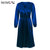 Novgirl Elegant Fit And Flare Pleated Satin Dress Women 2019 Summer Autumn Off Shoulder Long Sleeve Ladies Casual Green Vestidos