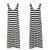 O-neck Striped Straight Long Tank Dress Women Casual Soft Vest Dresses Multicolor Summer Beach Female Fashion Sleeveless Dress
