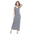 O-neck Striped Straight Long Tank Dress Women Casual Soft Vest Dresses Multicolor Summer Beach Female Fashion Sleeveless Dress