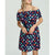 Off Shoulder Slash Neck Lacing Dress Women Fashion Printed Striped Short Dresses Multi Pattern Ladies Elegant Party Dress Summer