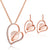 Opal Jewelry Sets For Woman Pendant Necklaces Choker Water Drop Earrings & Ring Gold Color Bohemia Wedding Jewelry Gifts