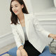 PEONFLY  Ladies Blazer  Long Sleeve Blaser Women Suit jacket Female Feminine Blazer Femme Pink Blue White Black Blazer 2018