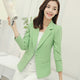 PEONFLY  Ladies Blazer  Long Sleeve Blaser Women Suit jacket Female Feminine Blazer Femme Pink Blue White Black Blazer 2018