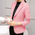 PEONFLY Ladies Blazers 2018 New Fashion Single Button Blazer Women Suit Jacket bule/red Blaser Female Blazer Femme