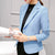 PEONFLY Ladies Blazers 2018 New Fashion Single Button Blazer Women Suit Jacket bule/red Blaser Female Blazer Femme