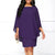 Plus Size  Chiffon Dress Women Casual Fashion Fake Two Pieces Flare Sleeve O-neck Elegant Cape Dress