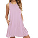 Plus Size Summer Dress Women Mini Dresses Sleeveless Boho Short Beach Dress Black Red Sundress Casual Shift Dresses Vestidos
