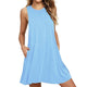 Plus Size Summer Dress Women Mini Dresses Sleeveless Boho Short Beach Dress Black Red Sundress Casual Shift Dresses Vestidos