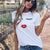 Pretty and Cute Eye Lashes Red Lips Print Women T Shirt Summer Casual Short Sleeve O Neck T-shirt Ladies White TShirt Tops