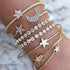 Punk Retro Charm Simple Moon Star Heart Crystal Bracelet Party Jewelry Accessories Bracelet  Bracelet For Women
