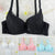Push Up  Underwire Bra 3/4 Cup A B Cup Pleated Solid Color Underwear Adjusted Strap Bra&Brief Set