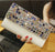 QIAOBAO 2019 Newest Bridal diamond beaded clutch bag evening bag patent leather bag shoulder Rhinestone bag