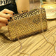 QIAOBAO New Fashion The Chain Women Handbags lady Hollow Out Geometric Wedding Dinner Bags Evening Bags Purses Clutch Box Packag